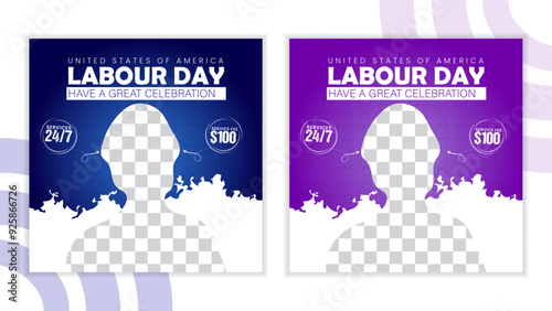 World labour day social media post design