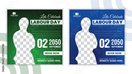 World labour day social media post design