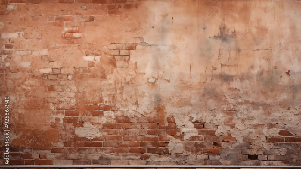 Old Red Brick Wall Background, Wide Panorama of Masonry, Black Brick Wall with Neon Lights, Dark Background for Design Old Red Brick Wall Background, Wide Panorama of Masonry, Black Brick Wall with Neon Lights, Dark Background for Design