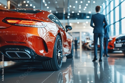 Wallpaper Mural Couple is walking in car dealership salon looking for a new car to buy Torontodigital.ca