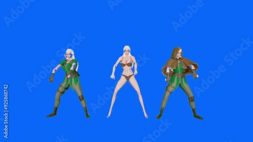 cool fantasy dancers