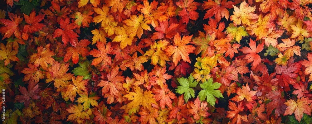 A vibrant collection of autumn leaves in shades of orange, red, and green, capturing the beauty of the fall season. A vibrant collection of autumn leaves in shades of orange, red, and green, capturing the beauty of the fall season.