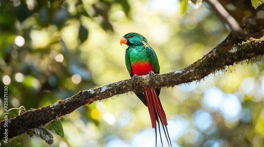 Obraz premium Quetzal --ar 16:9 --style raw --v 6.1 Job ID: 31704da7-97a3-4648-b29d-826e9a6bad89