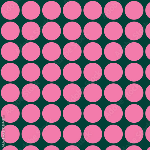 Background with circles design element for web banners posters cards wallpapers. Pattern Pink green color.