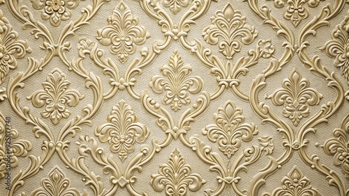 Fototapeta Naklejka Na Ścianę i Meble -  Decorative textured wallpaper with stylish design and raised patterns, textured, wallpaper, decor, home, interior