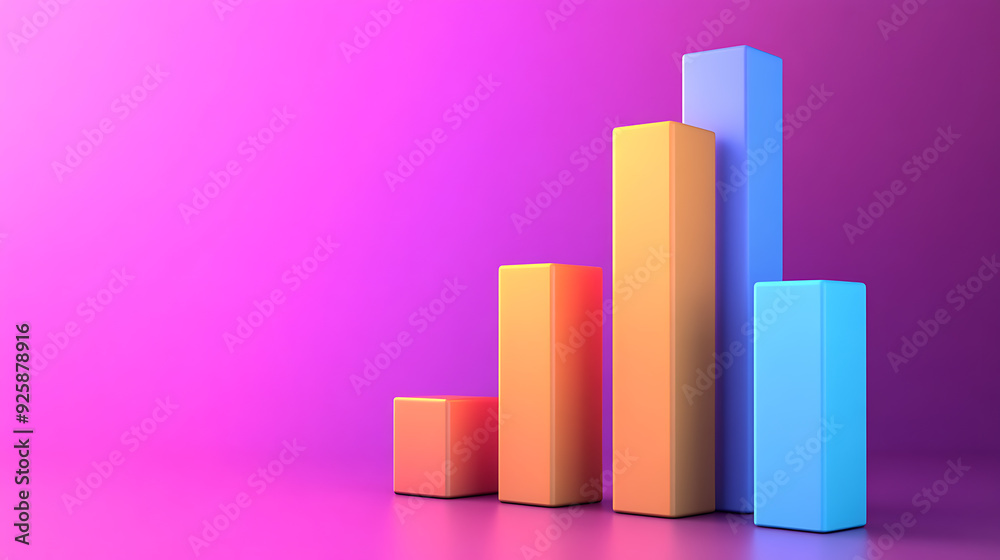 3D Bar Graphs, wallpaper, changing the view of numbers with diagrams 3D Bar Graphs, wallpaper, changing the view of numbers with diagrams
