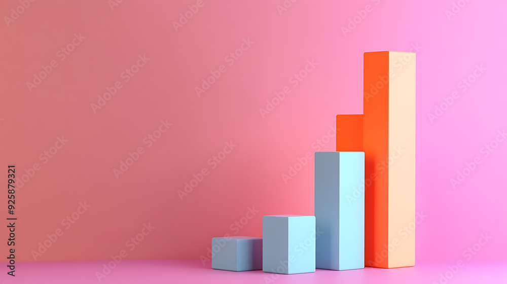 3D Bar Graphs, wallpaper, changing the view of numbers with diagrams 3D Bar Graphs, wallpaper, changing the view of numbers with diagrams