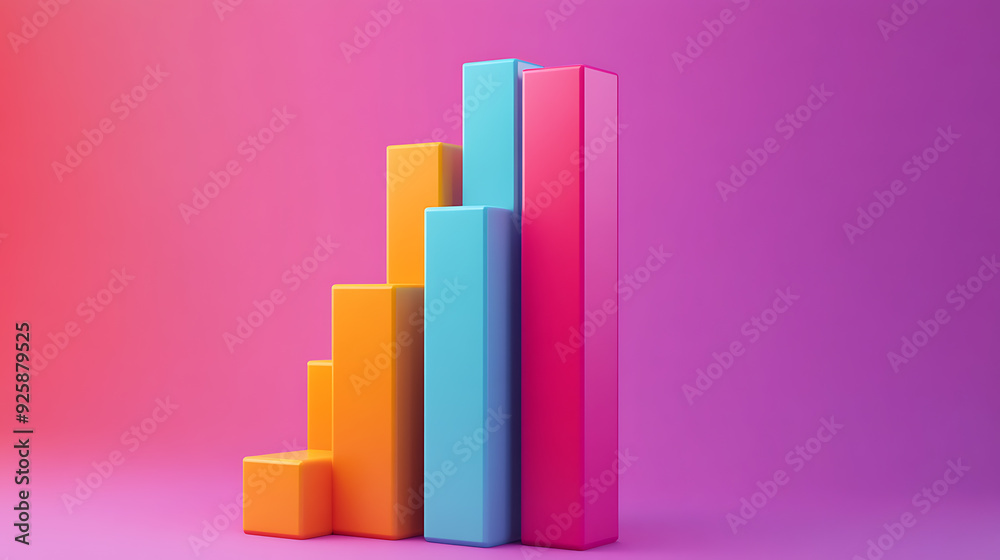 3D Bar Graphs, wallpaper, changing the view of numbers with diagrams 3D Bar Graphs, wallpaper, changing the view of numbers with diagrams