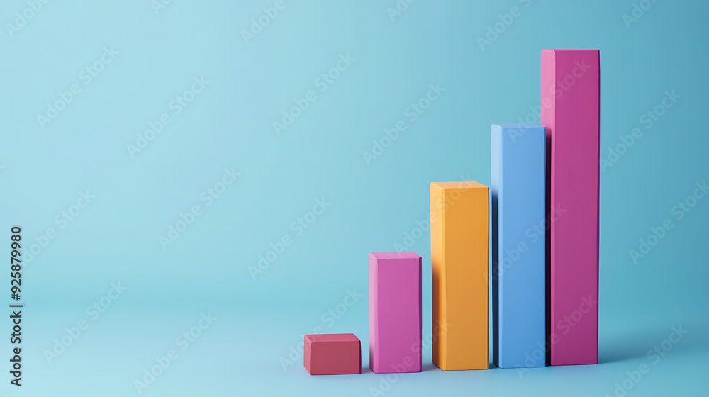 3D Bar Graphs, wallpaper, changing the view of numbers with diagrams 3D Bar Graphs, wallpaper, changing the view of numbers with diagrams
