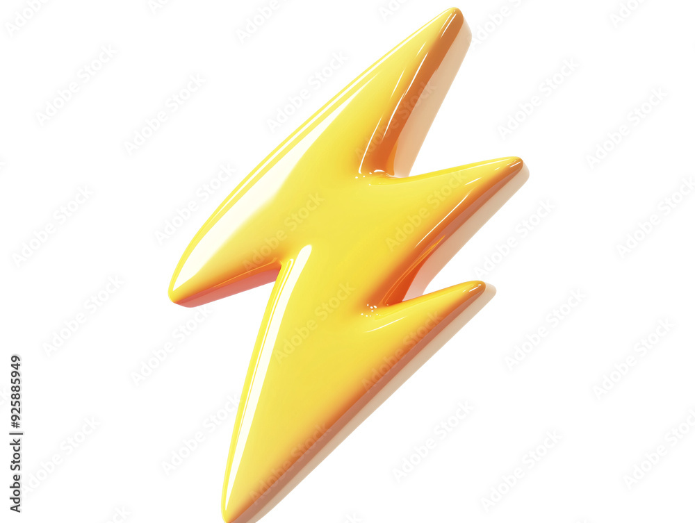 a yellow lightning bolt on a white background a yellow lightning bolt on a white background