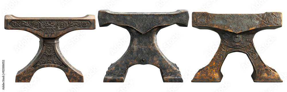 Rustic anvil set isolated on transparent background perfect for ...