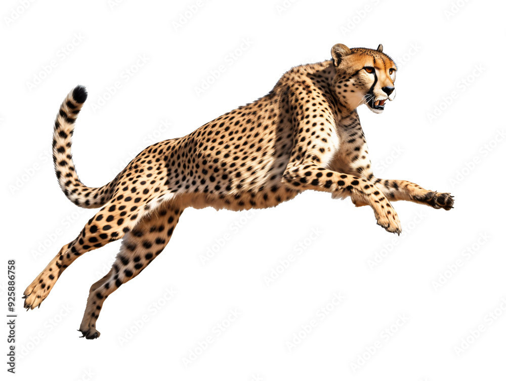 a cheetah jumping in the air a cheetah jumping in the air