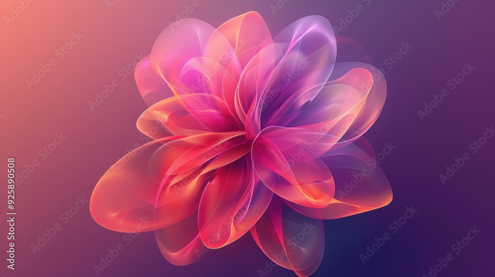 Create a dynamic flower icon with abstract, swirling petal shapes Create a dynamic flower icon with abstract, swirling petal shapes