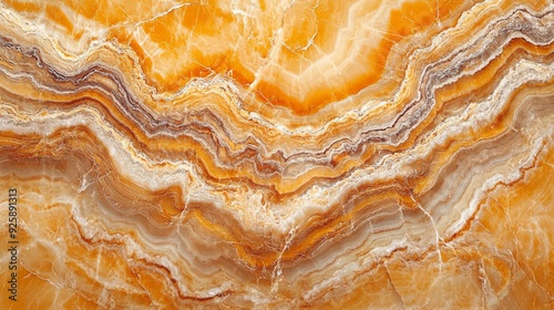 Linestone pattern with warm orange and beige tones in natural stone