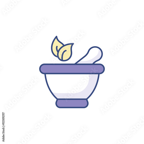 Alternative Medicine icon design with white background stock illustration