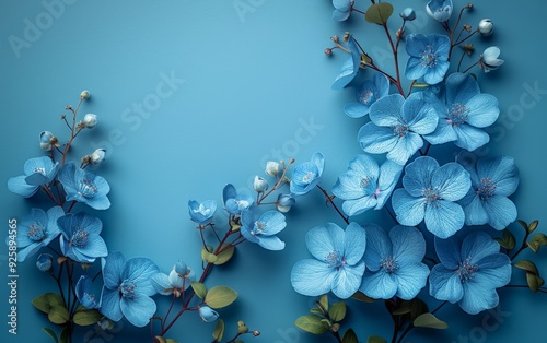 blue background