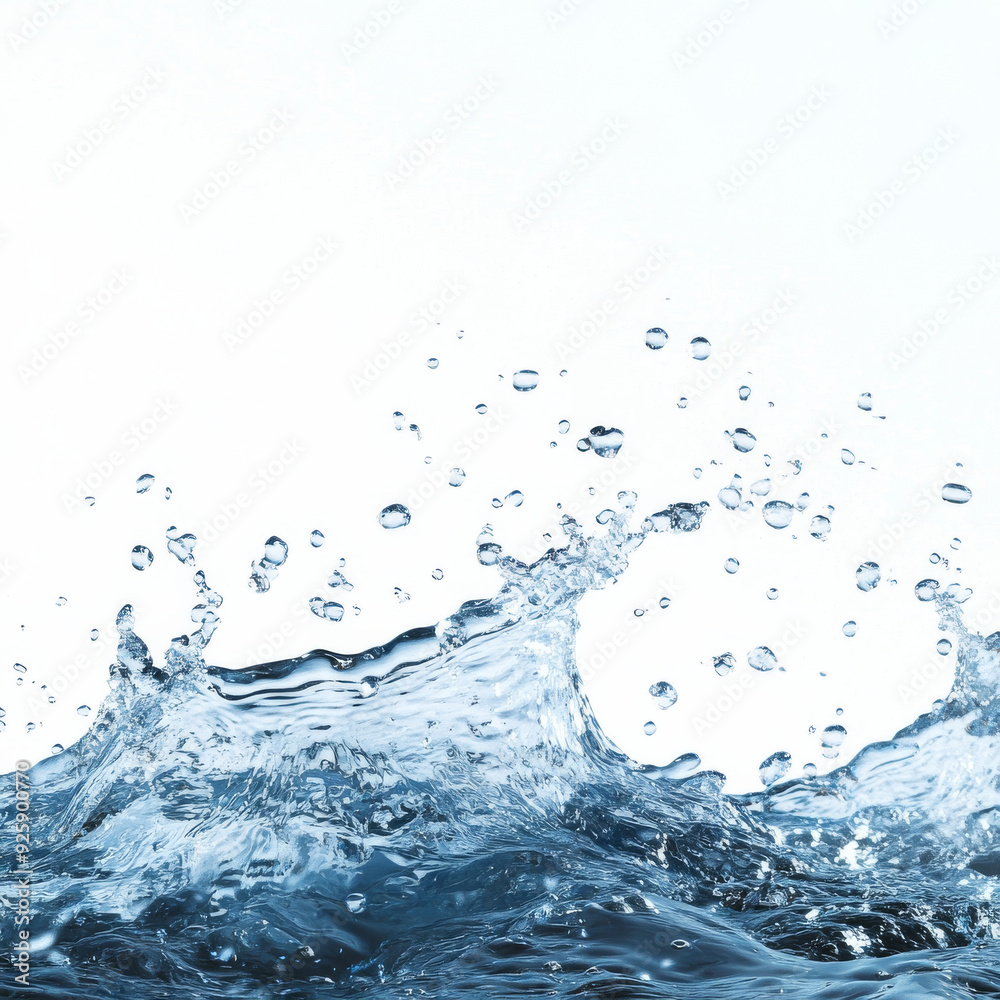 water splash isolated on white water splash isolated on white