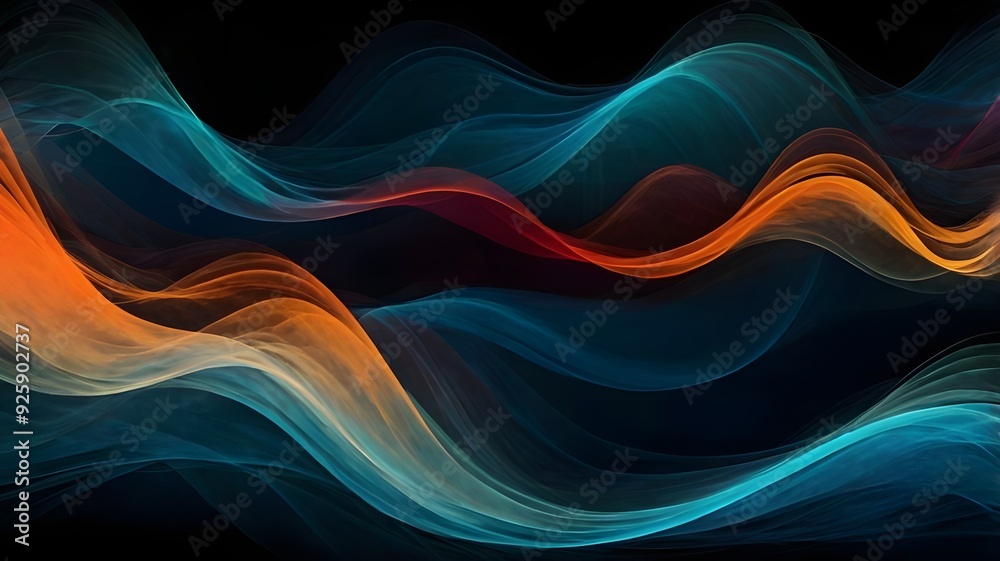 Abstract  colorful wave background, background wallpaper