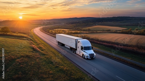 The Freight Truck at Sunset