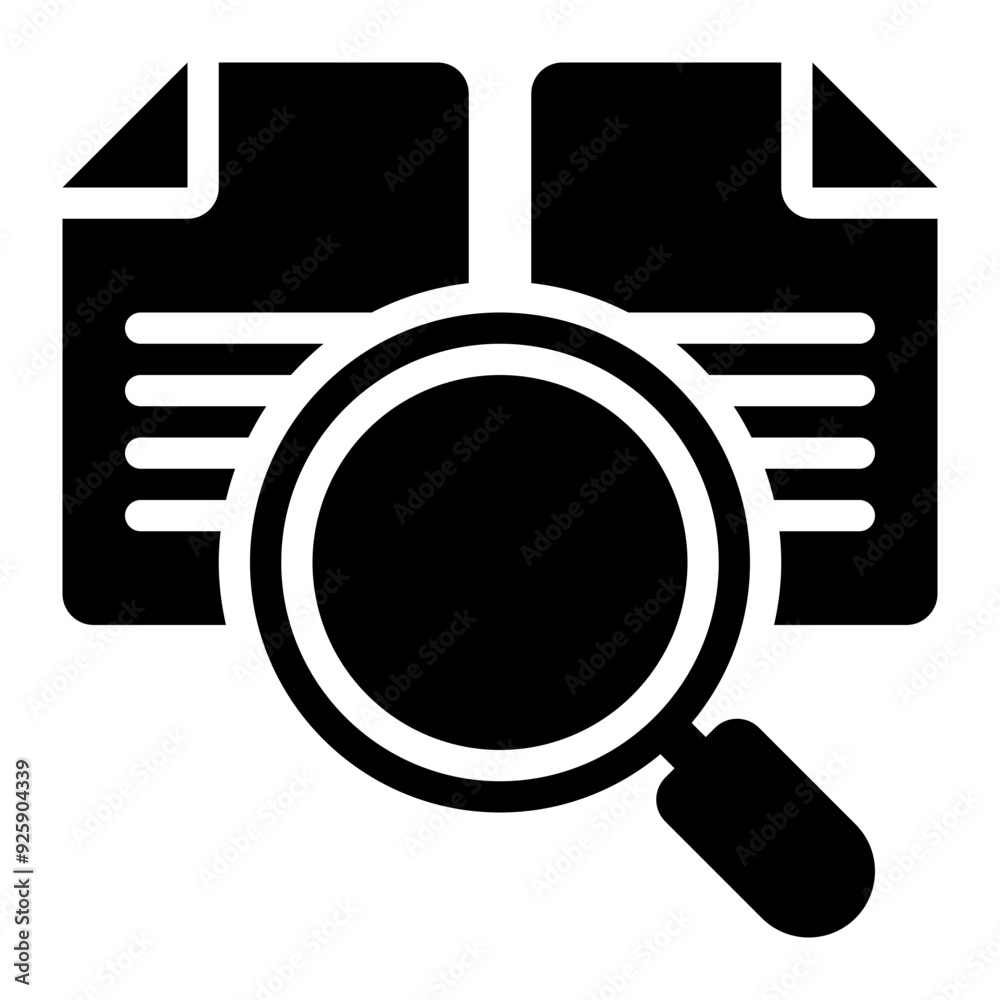 data search, data query, data analysis, data, research, screening, identification glyph or solid icon data search, data query, data analysis, data, research, screening, identification glyph or solid icon