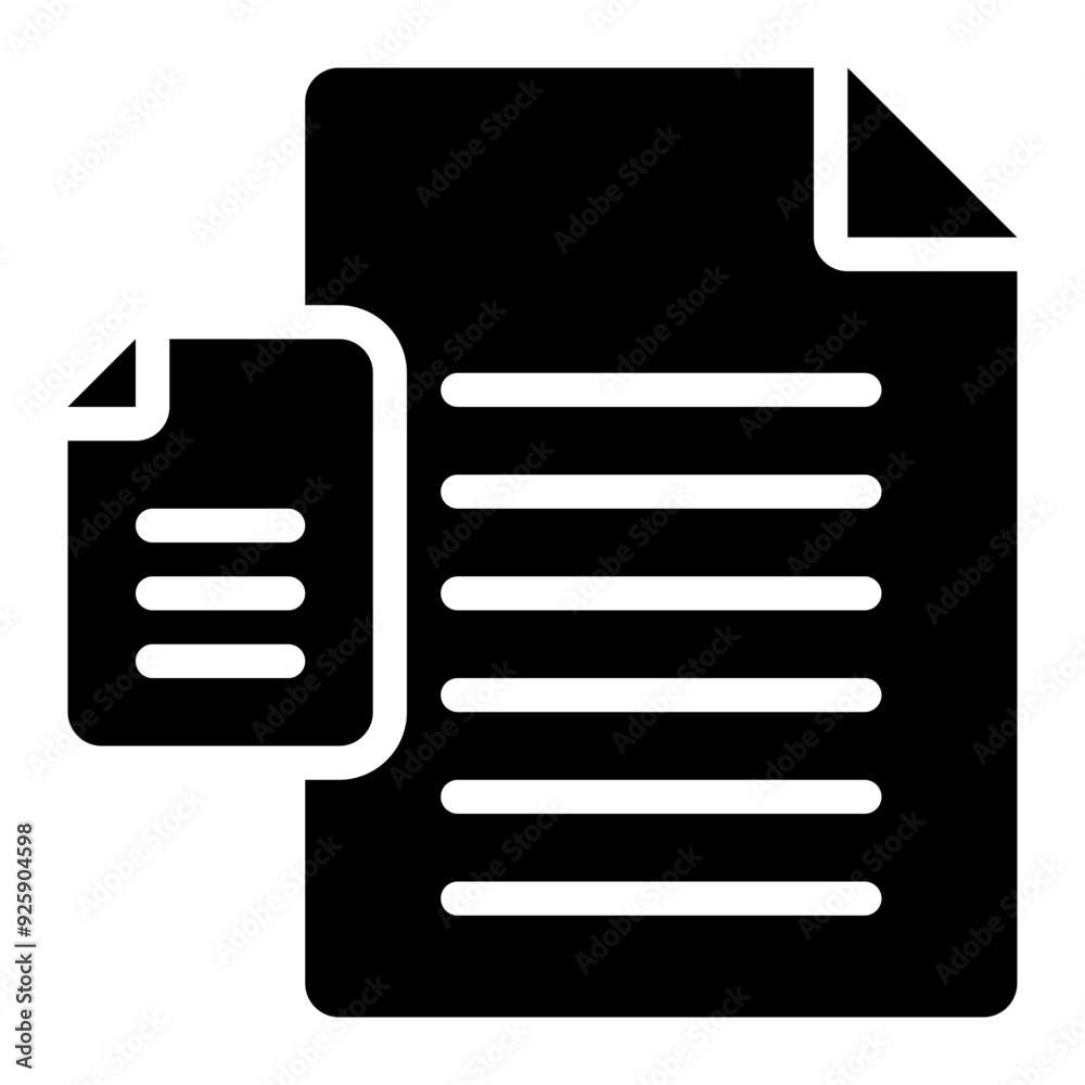 metadata, meta data, data, information, file, description, document glyph or solid icon metadata, meta data, data, information, file, description, document glyph or solid icon