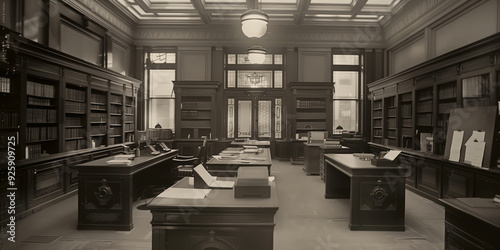 old office room.  photo