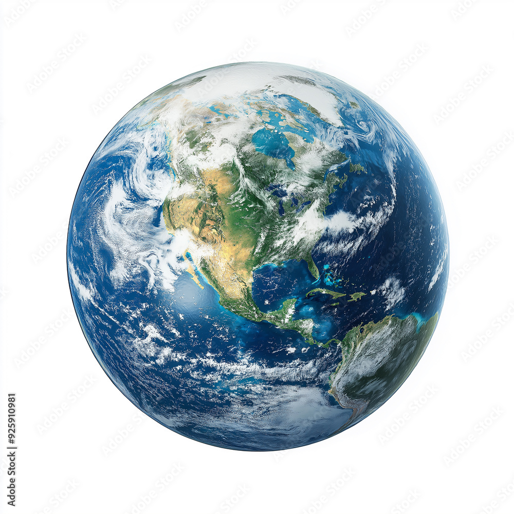 Earth white background five continents Earth white background five continents