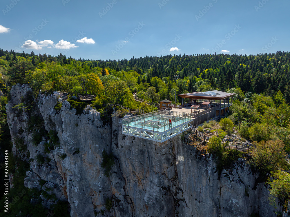 Catak Canyon and Glass Observation Deck located in Küre Mountains National Park in Azdavay District of Kastamonu Province Catak Canyon and Glass Observation Deck located in Küre Mountains National Park in Azdavay District of Kastamonu Province