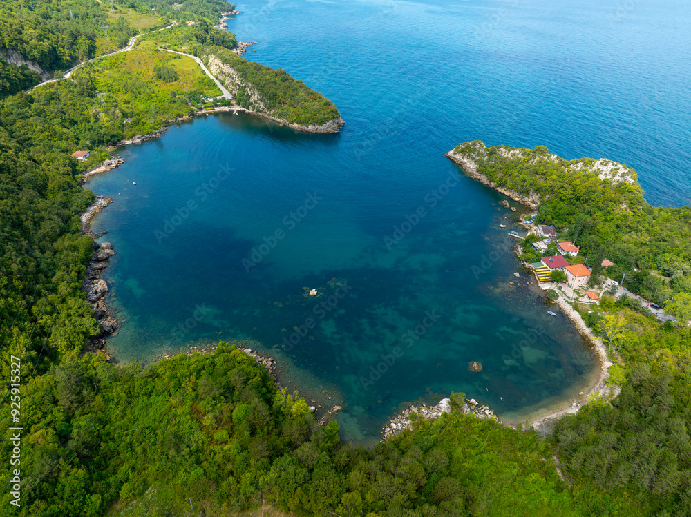 Fototapeta premium Beautiful landscape of Gideros Bay - Cide, Kastamonu, Turkey