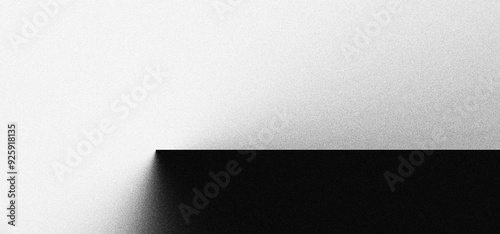 Black white grainy background, monochrome gray noisy texture dark grunge banner, header poster cover backdrop design photo