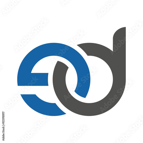 ed be letter link logo template