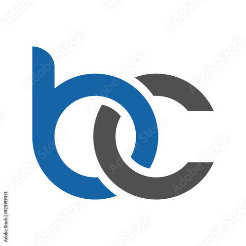 bc letter link logo template