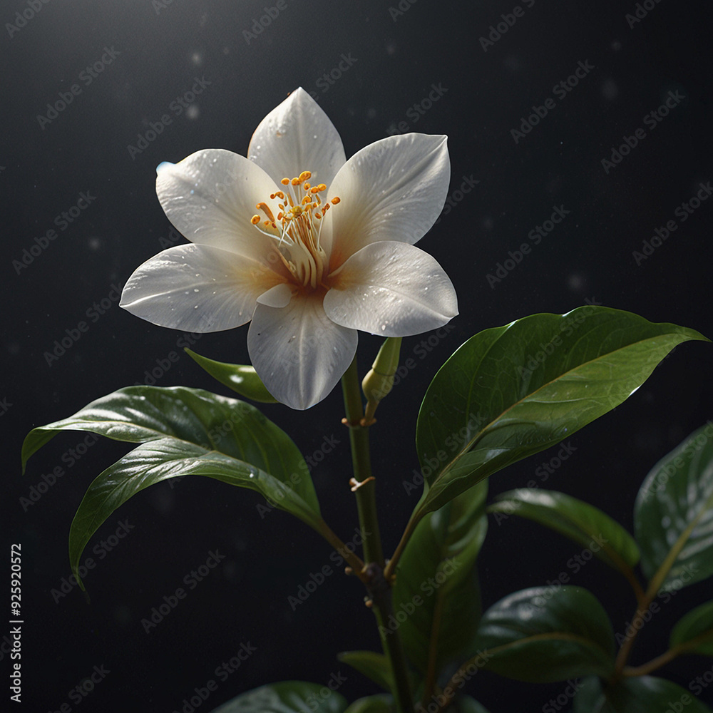 Obraz premium Creative arabian jasmine flower image