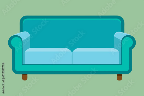 sofa set vector art and illustration