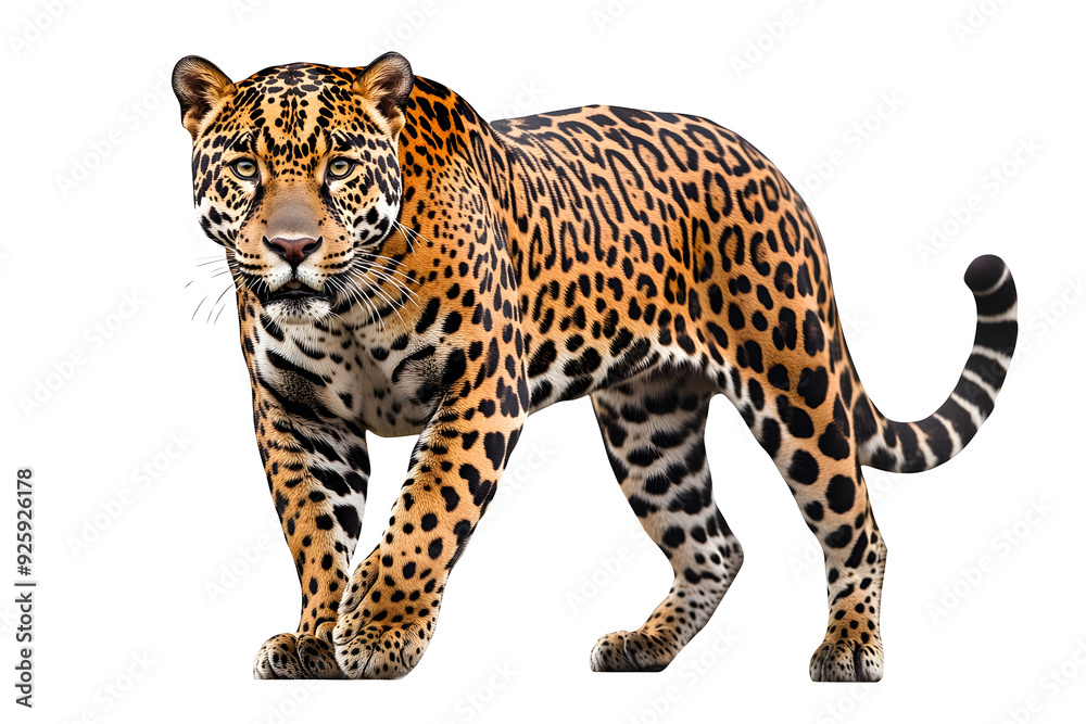 Fototapeta premium jaguar isolated on transparent background ,leopard wildcat clipart&nbsp;