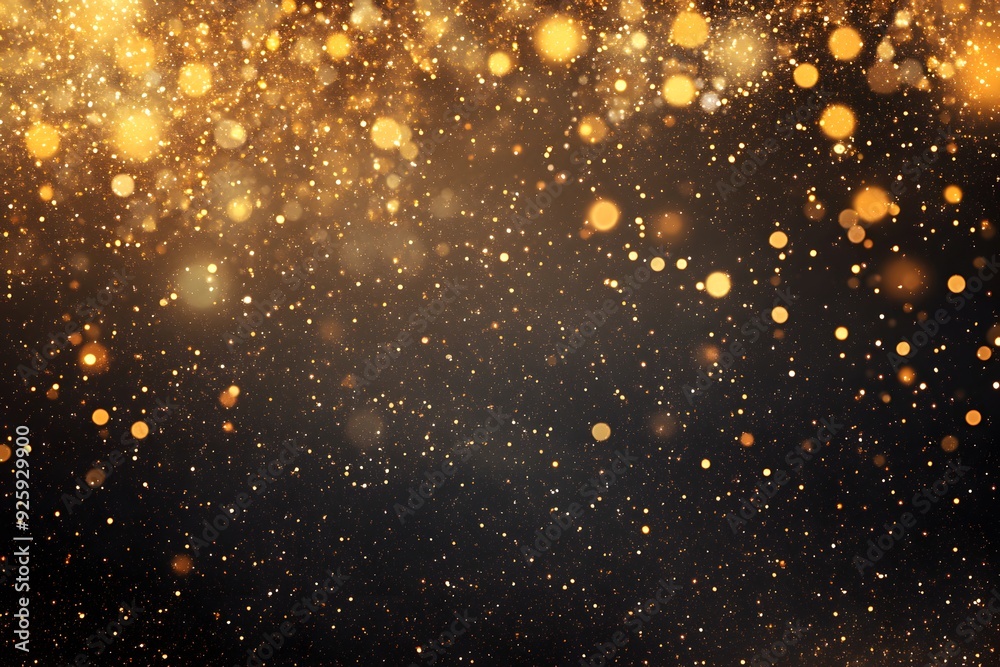 Abstract Golden Glitter Bokeh Background Abstract Golden Glitter Bokeh Background