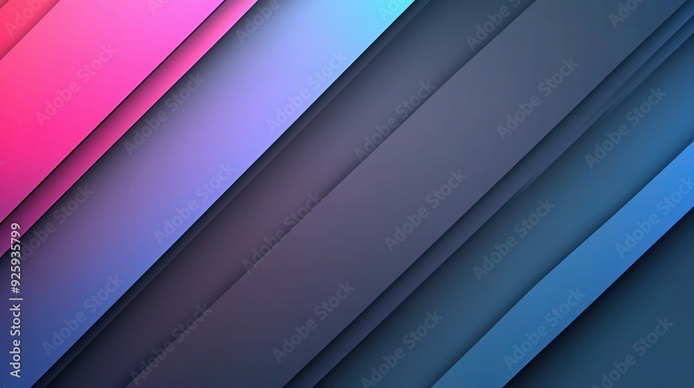 Abstract Diagonal Stripes: A bold and dynamic background featuring vibrant diagonal stripes of pink, purple, blue and gray hues, with subtle shadow effects. Abstract Diagonal Stripes: A bold and dynamic background featuring vibrant diagonal stripes of pink, purple, blue and gray hues, with subtle shadow effects.