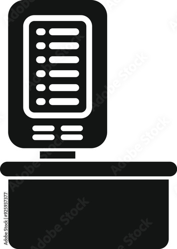 Airport self service check in machine displaying flight details, simplifying travel procedures