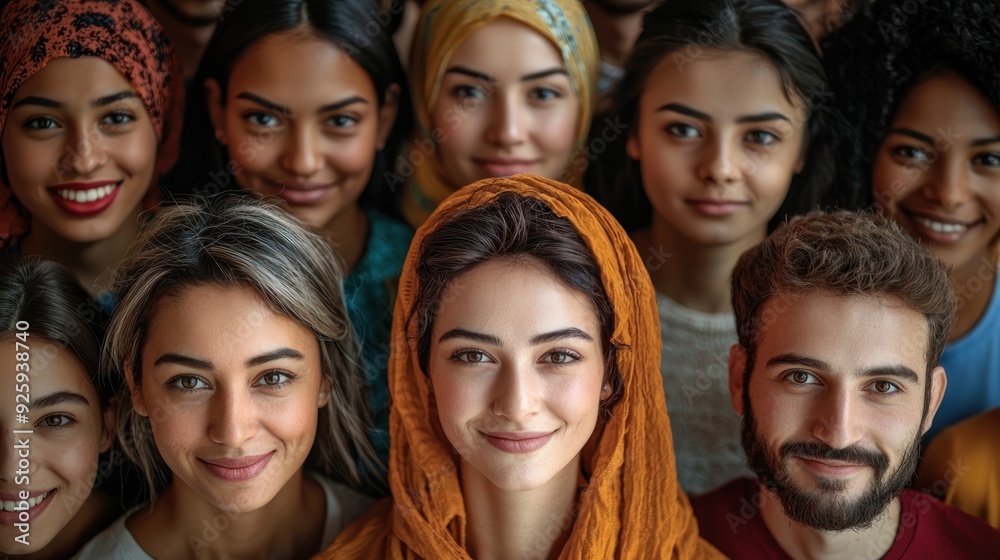 Composite image, collage of a diverse group of multicultural people. Composite image, collage of a diverse group of multicultural people.