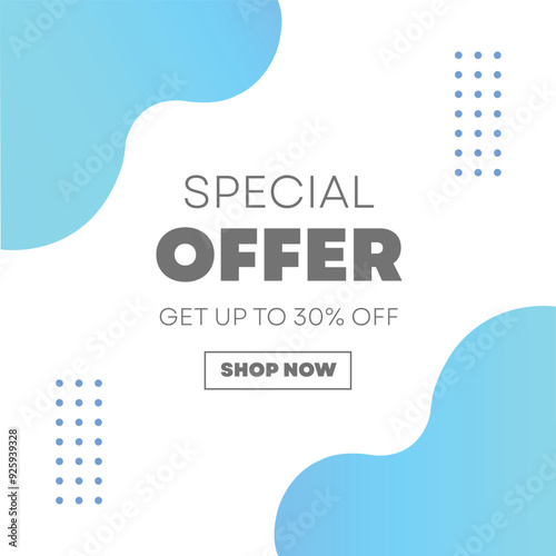 Special Offer business promotion social media poster design vector template 