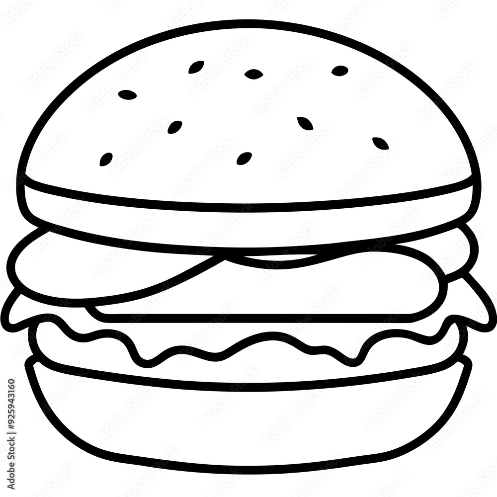 Burger art vector illustration Burger art vector illustration