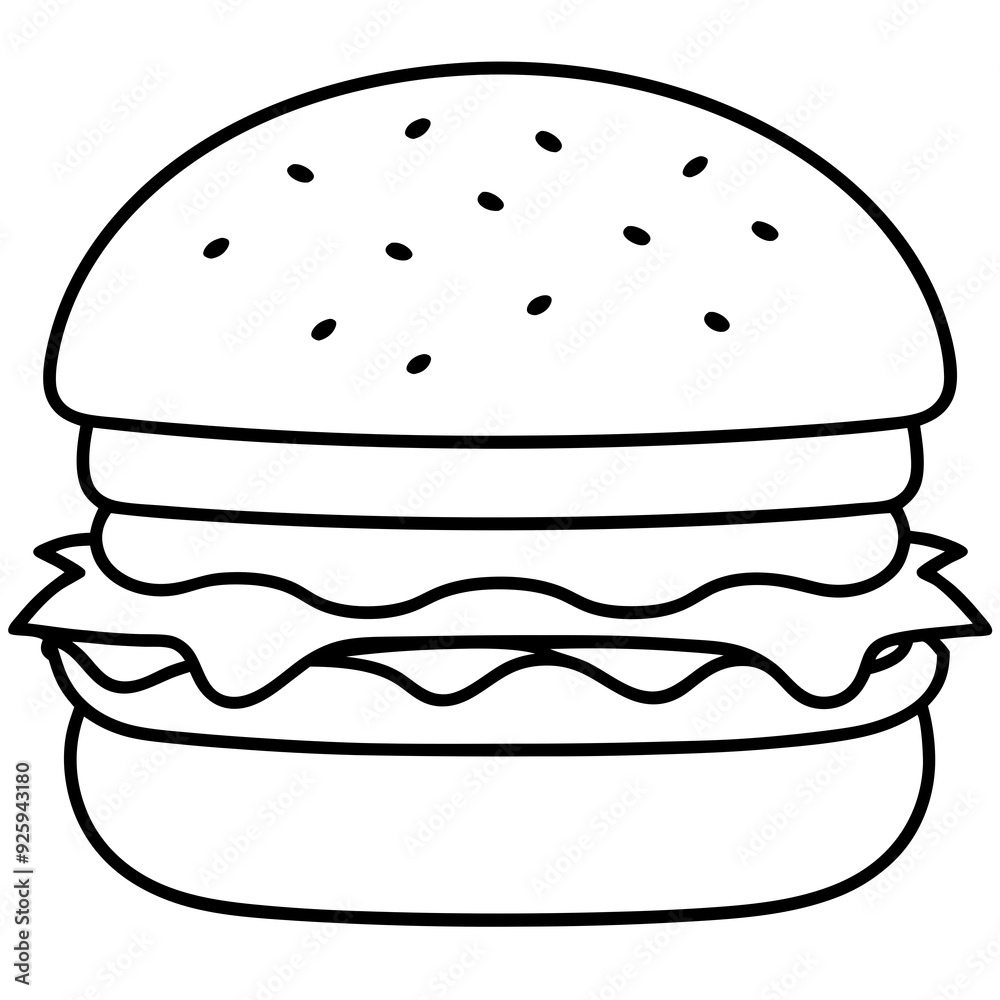 Burger art vector illustration Burger art vector illustration