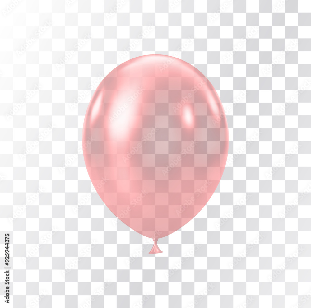 Transparent balloons isolated on white background. Holiday gift decoration. Transparent balloons isolated on white background. Holiday gift decoration.