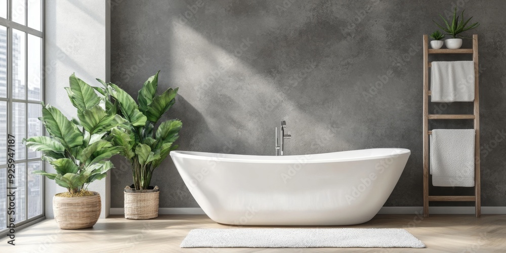 Luxurious Minimalist Bathroom: Abstract Modern Interior Design Concept. Sleek Comfort Meets High-End Living. Ideal for Lifestyle Ads, Real Estate Marketing, Home Decor Inspiration, and UI/UX Design El Luxurious Minimalist Bathroom: Abstract Modern Interior Design Concept. Sleek Comfort Meets High-End Living. Ideal for Lifestyle Ads, Real Estate Marketing, Home Decor Inspiration, and UI/UX Design El