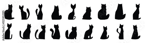 Cat vector set.