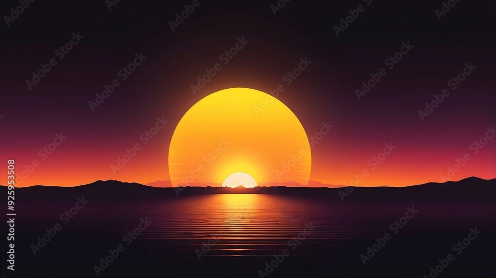 Sunset over mountain & reflection in water. Single tree silhouette. Ideal for nature, landscape, travel, sunsetthemed designs & backgrounds.
Sunset over mountain & reflection in water. Single tree silhouette. Ideal for nature, landscape, travel, sunsetthemed designs & backgrounds.