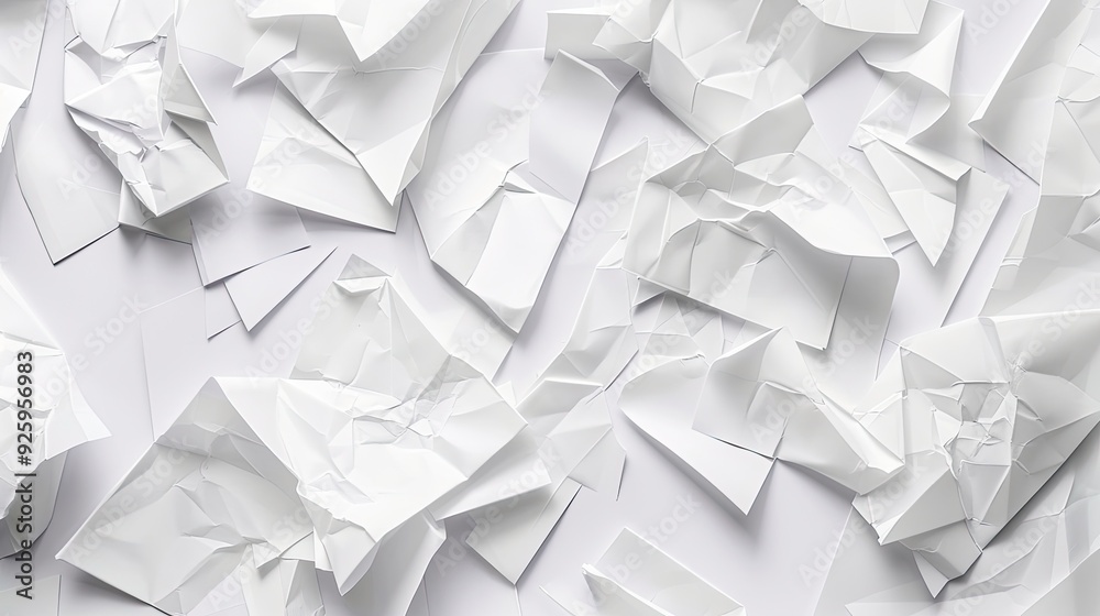 A crumpled paper texture filling up the entire screen. A crumpled paper texture filling up the entire screen.