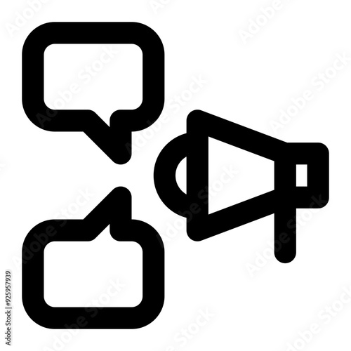 advertising, advertisement, ads, campaign, marketing, communication, broadcasting outline icon