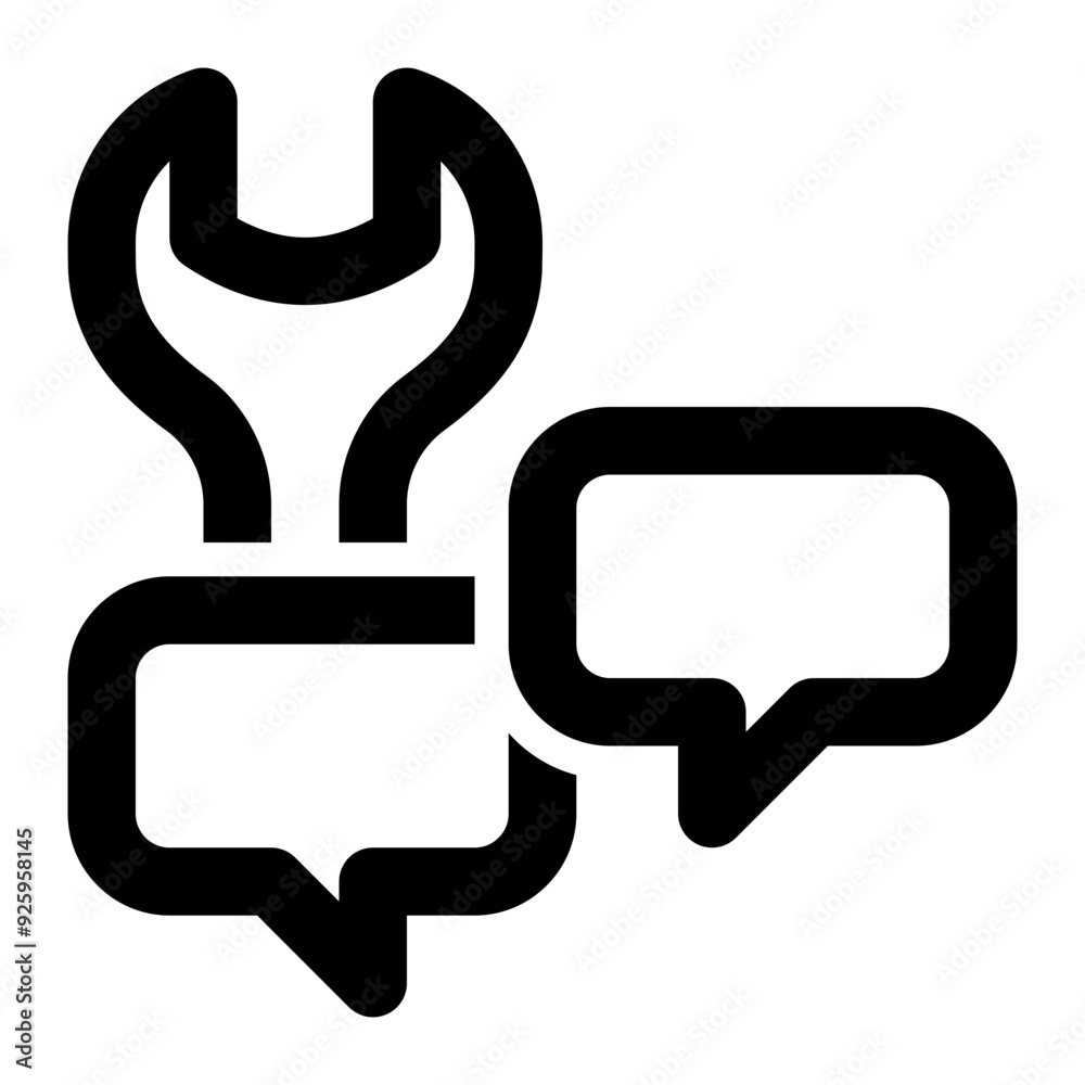 communication tools, communications, chatting, repair, maintenance, tools outline icon communication tools, communications, chatting, repair, maintenance, tools outline icon