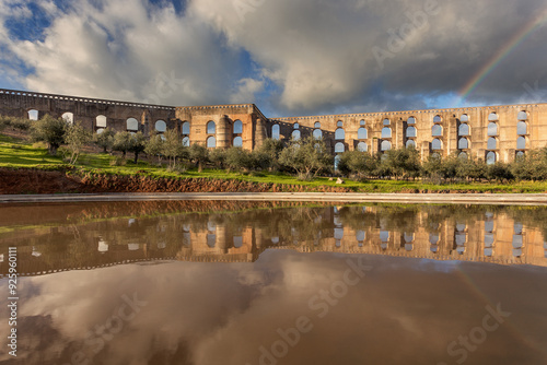 unique image aqueduct of mulberry trees photo